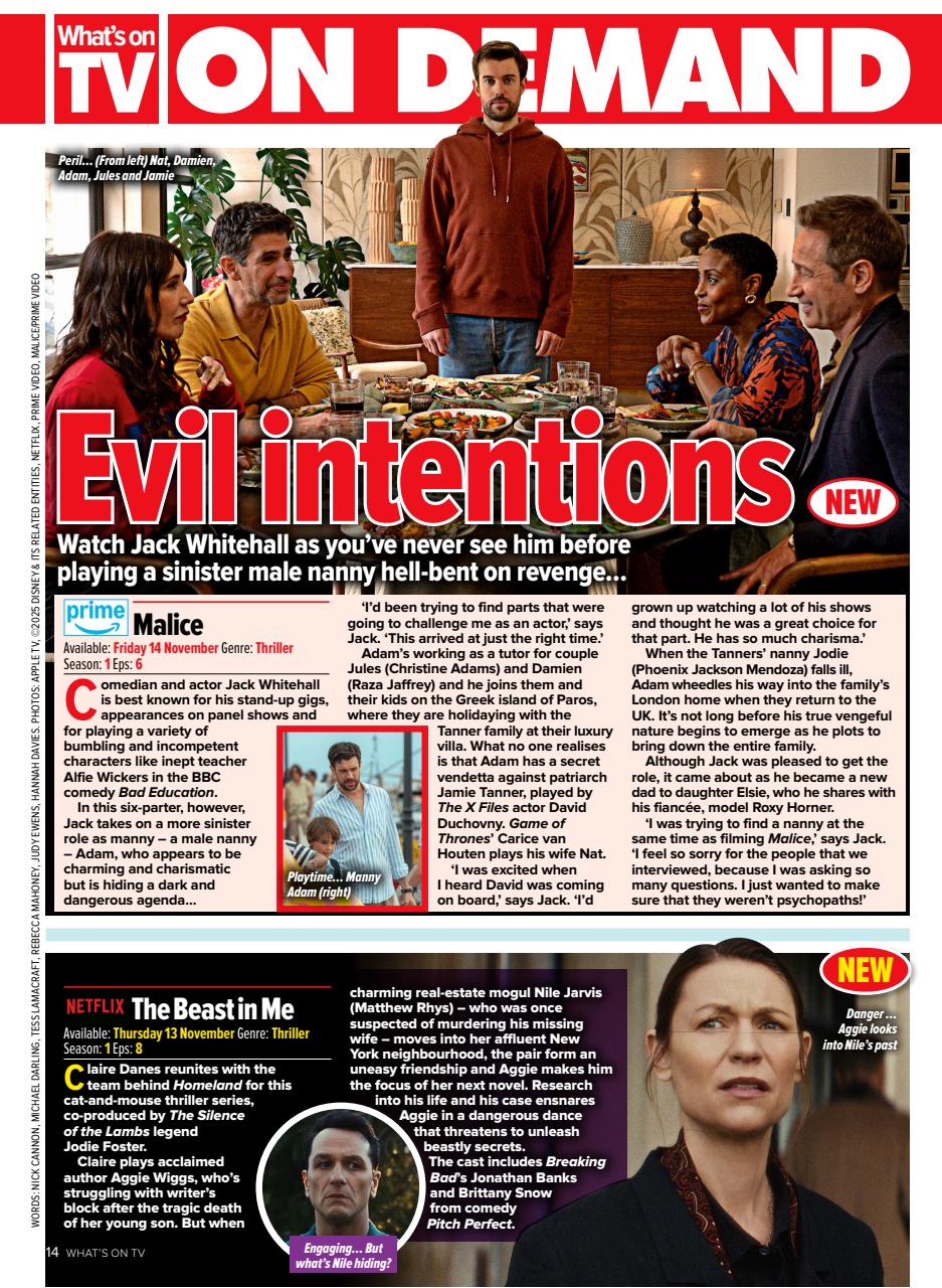 What's on TV Preview Pages
