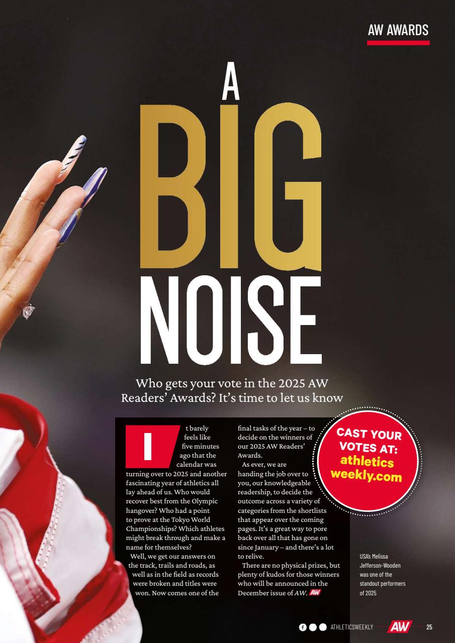 AW – Athletics Weekly Magazine Preview Pages