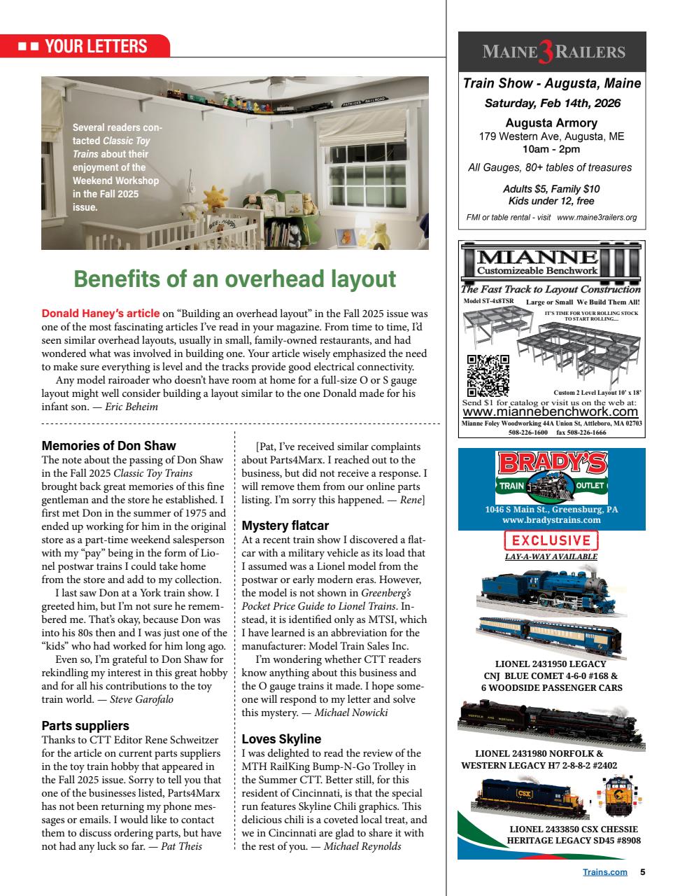 Classic Toy Trains Preview Pages