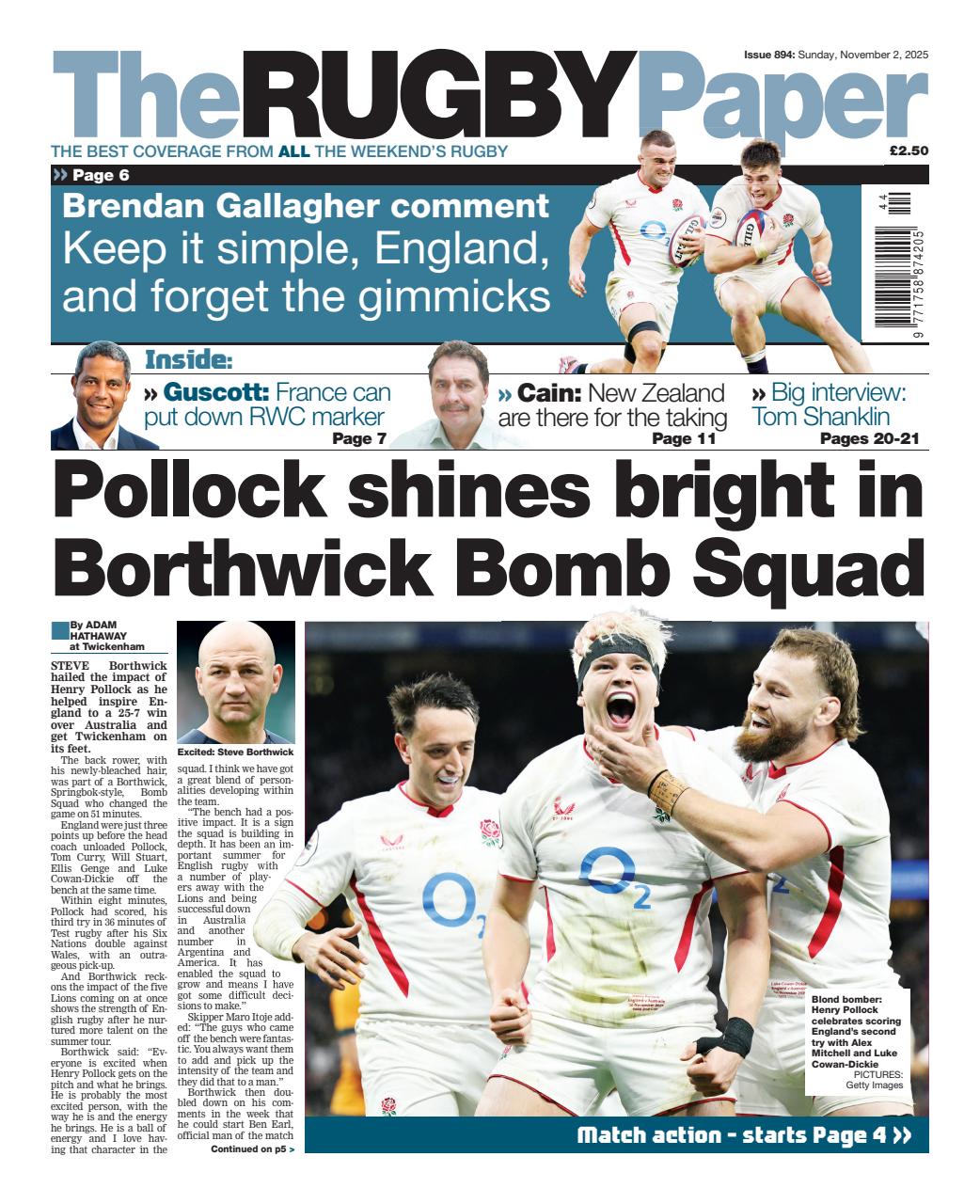 The Rugby Paper Preview Pages