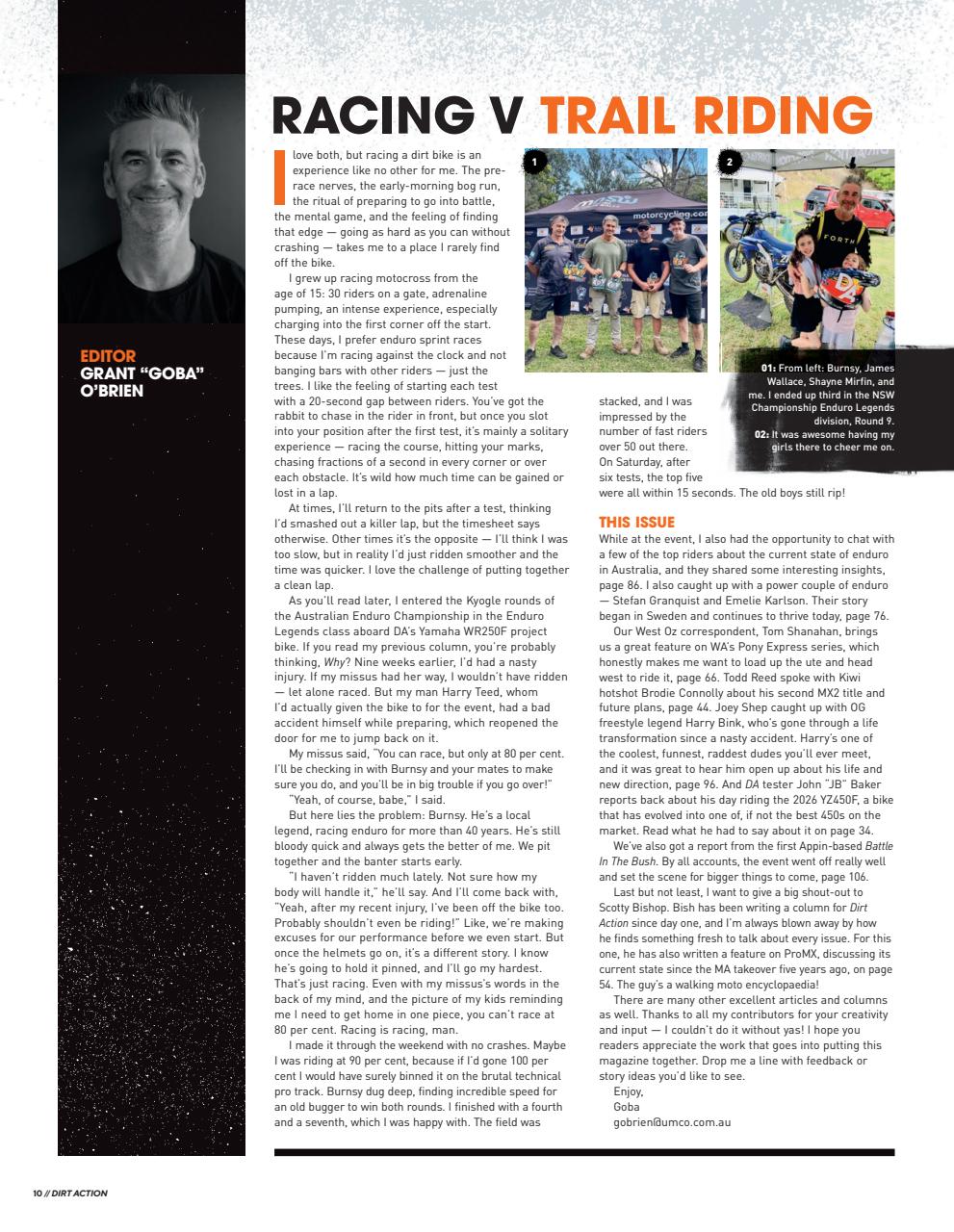 Dirt Action Preview Pages