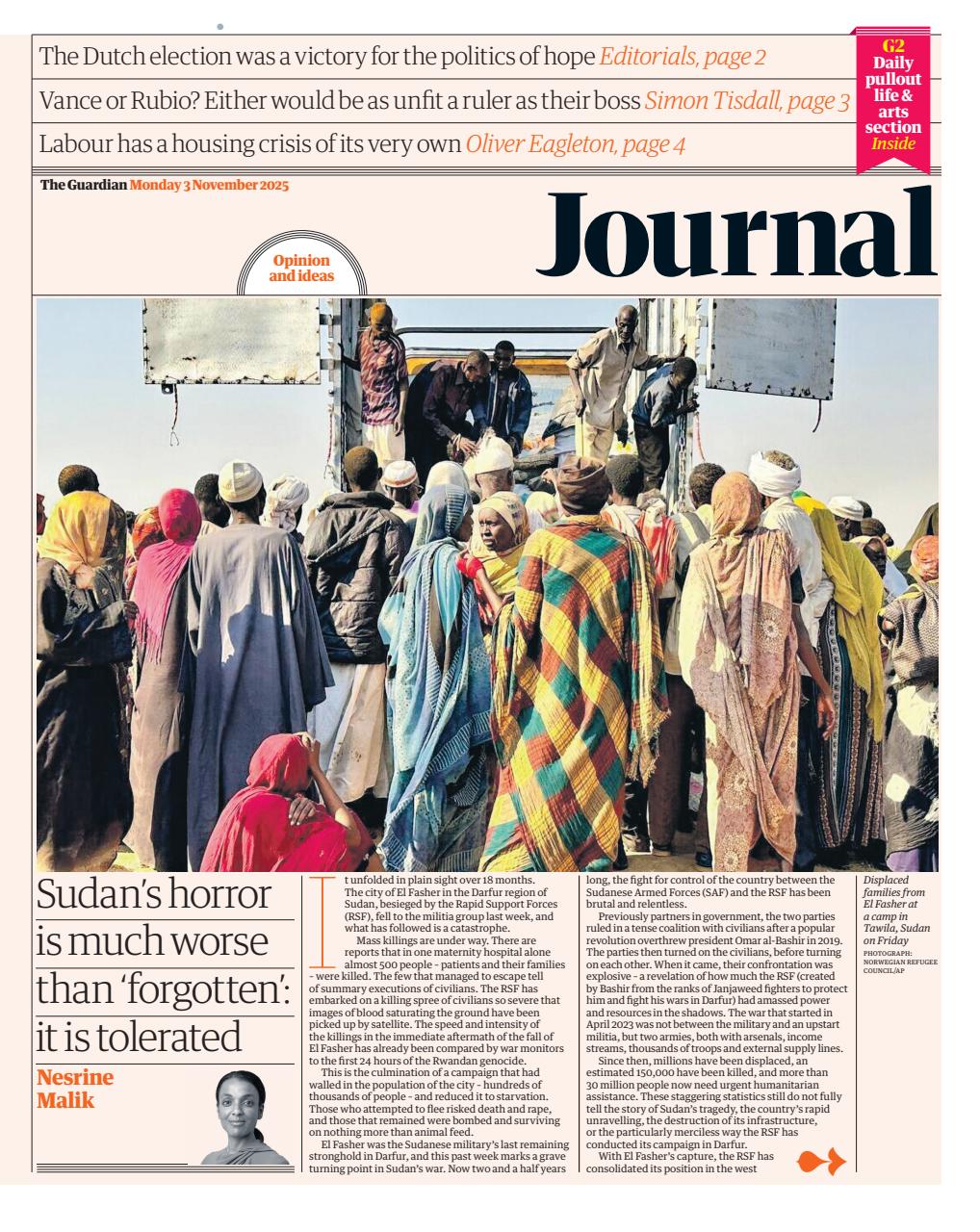 The Guardian Newspaper Preview Pages