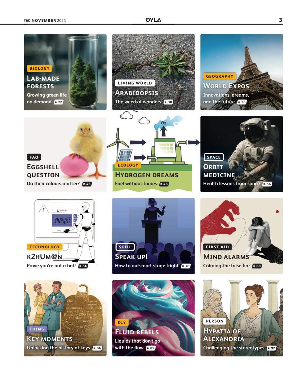 OYLA Magazine Preview Pages