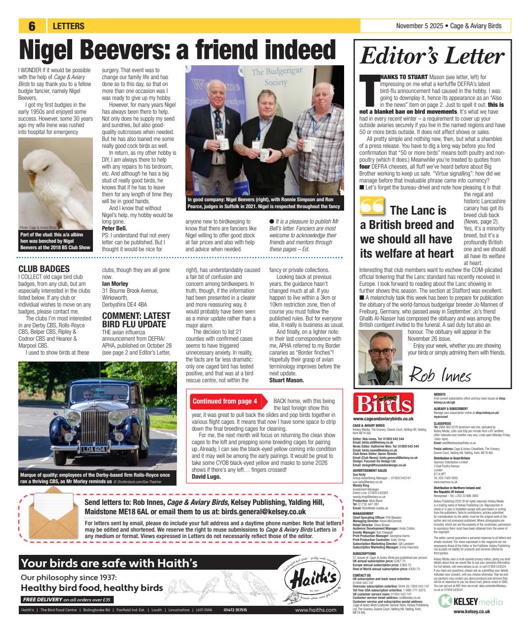 Cage & Aviary Birds Preview Pages