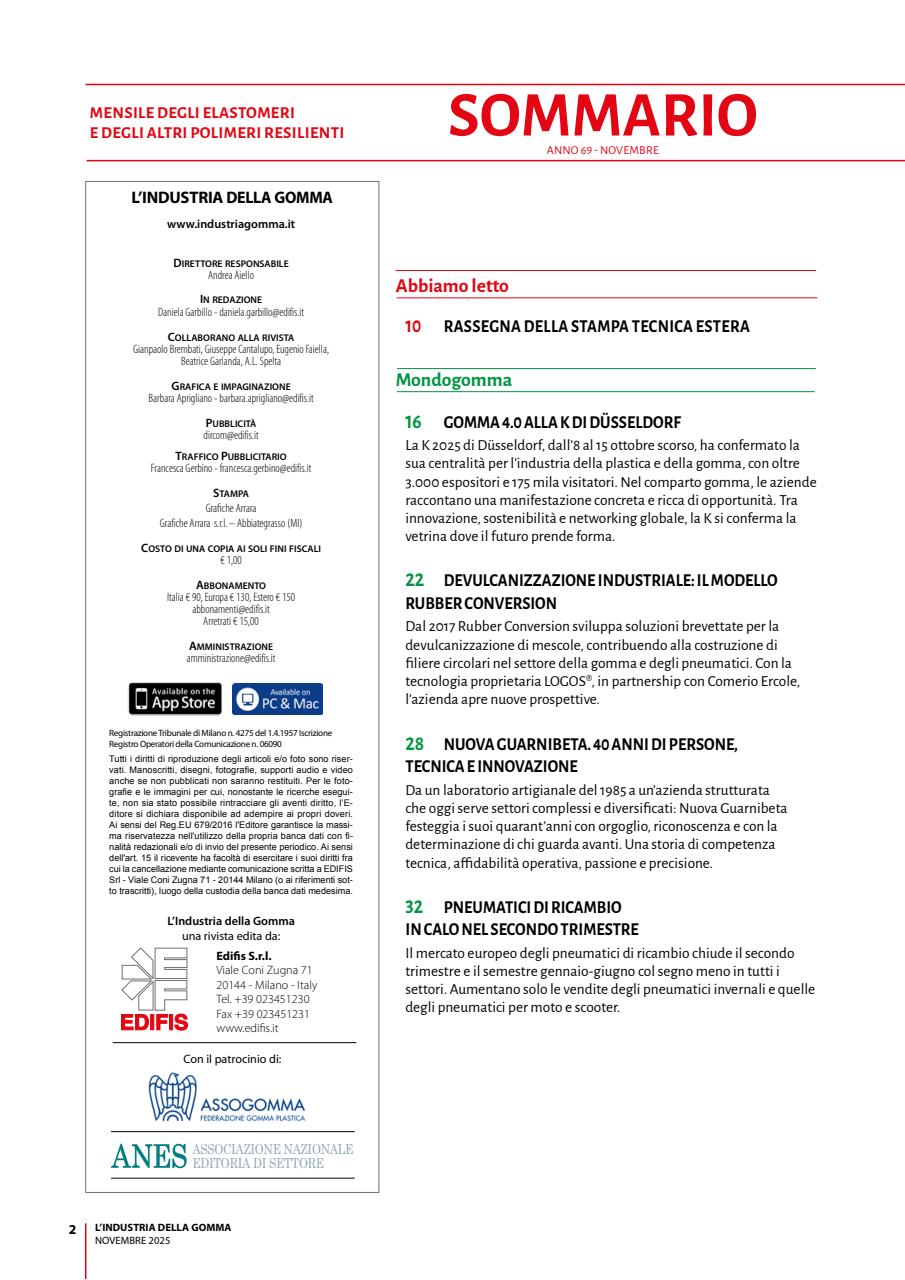 L’industria della Gomma Preview Pages