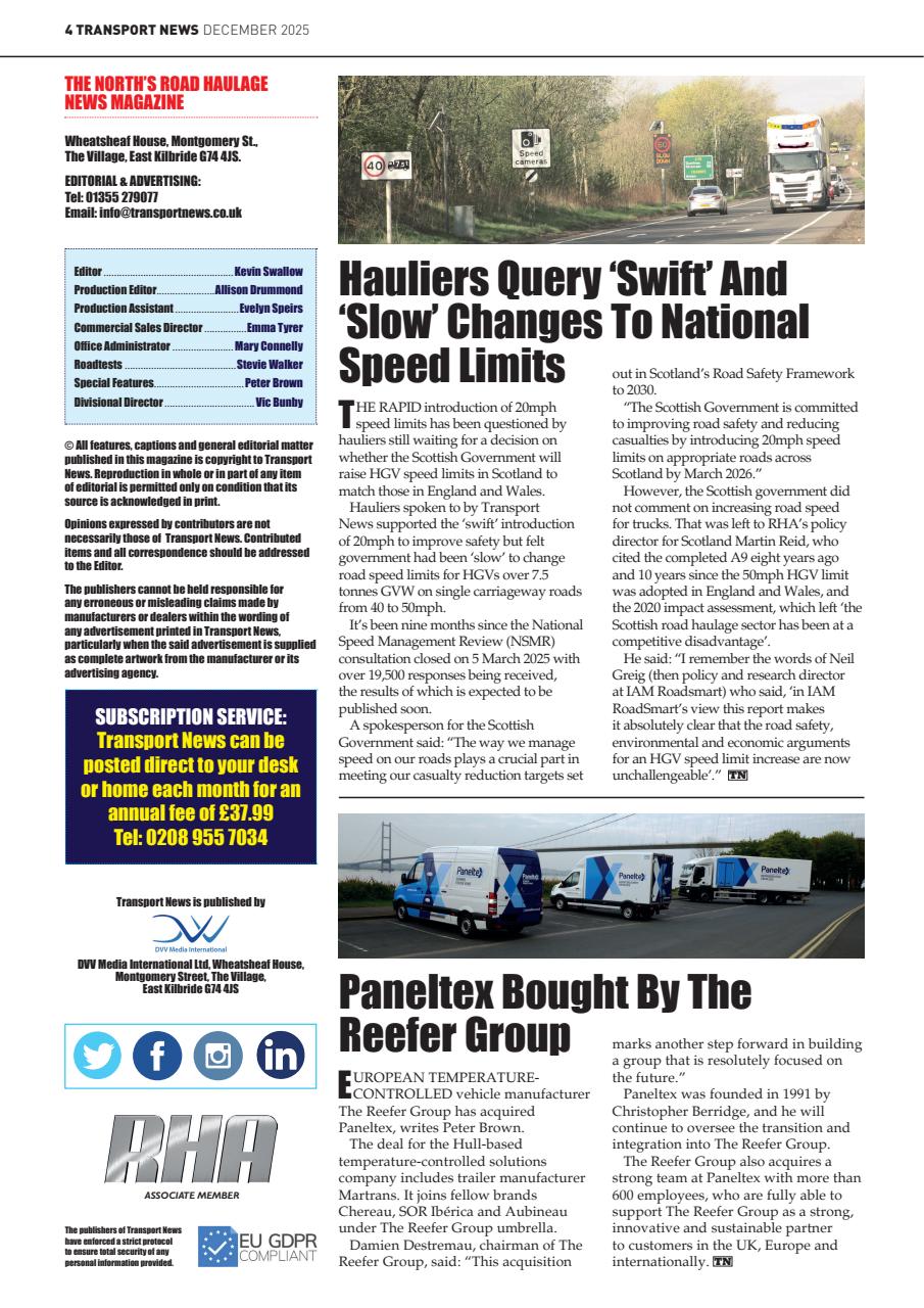Transport News Preview Pages