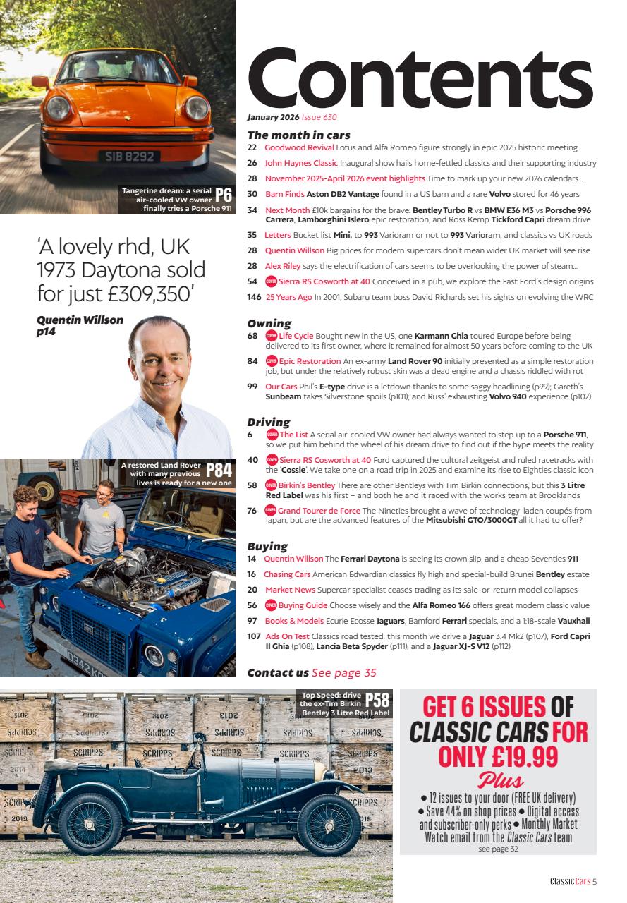 Classic Cars Preview Pages