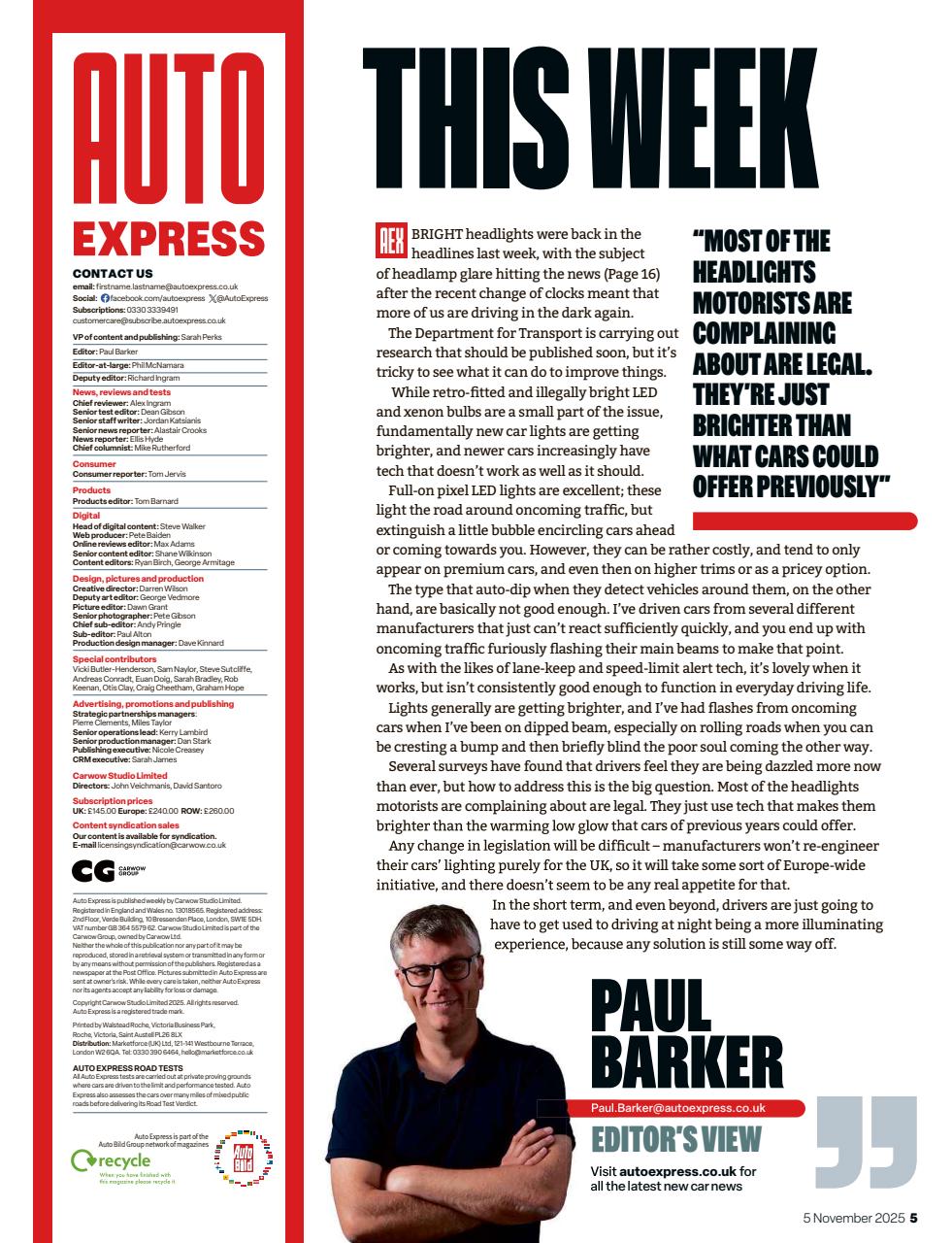 Auto Express Preview Pages