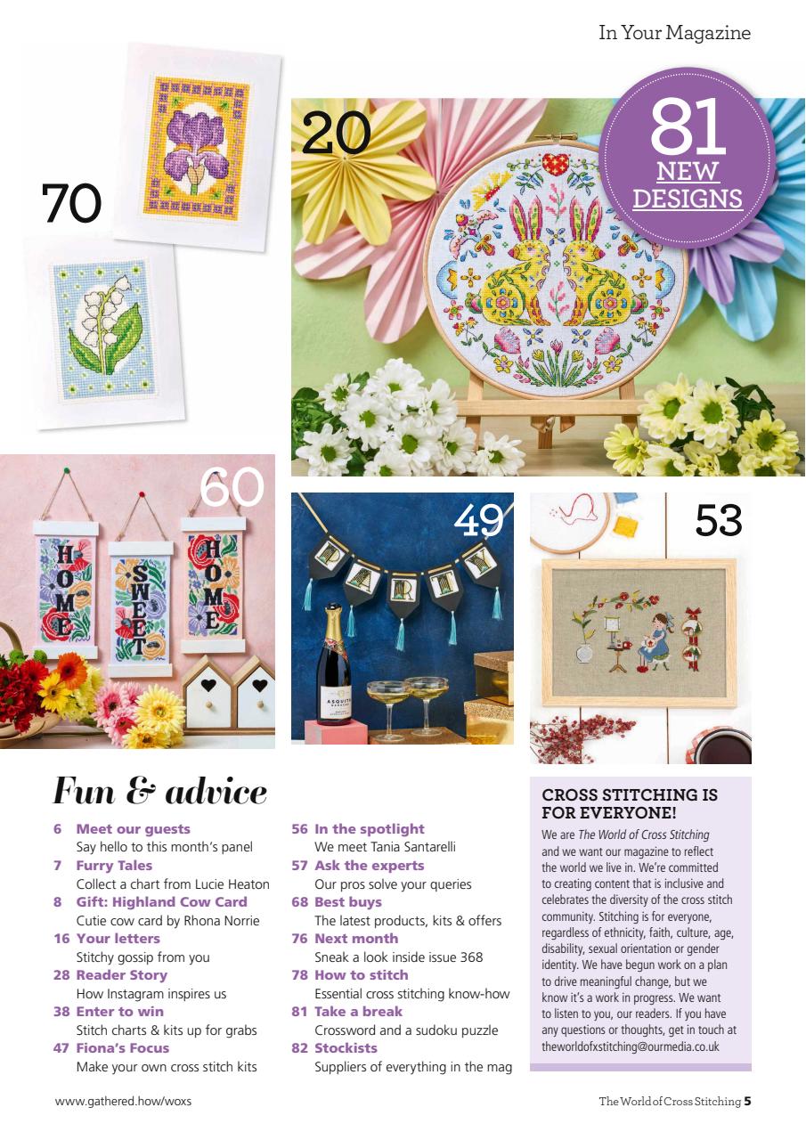 The World of Cross Stitching Preview Pages