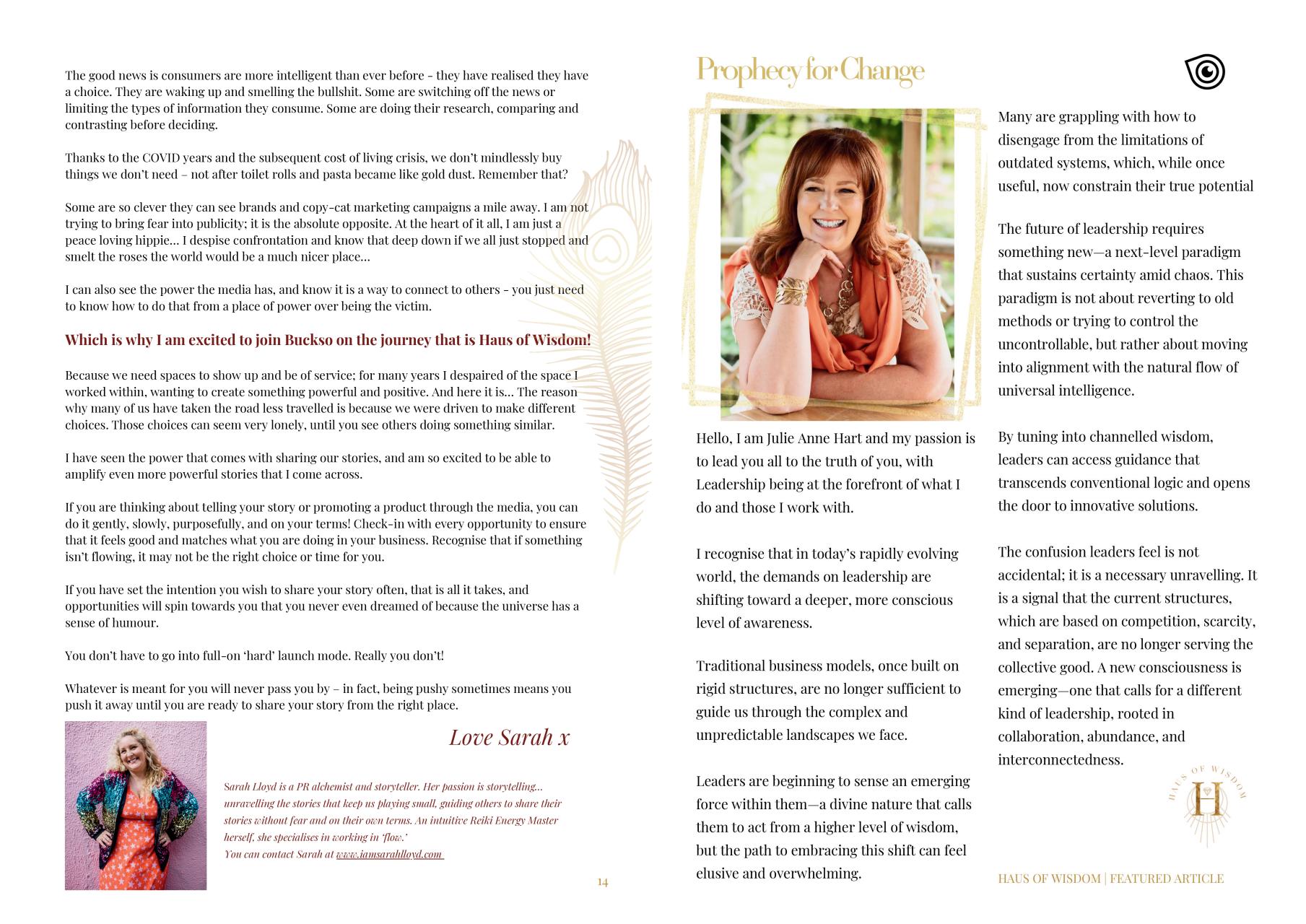 Haus of Wisdom Preview Pages