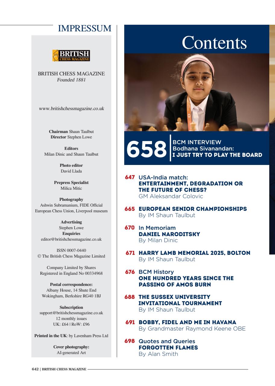 British Chess Magazine Preview Pages