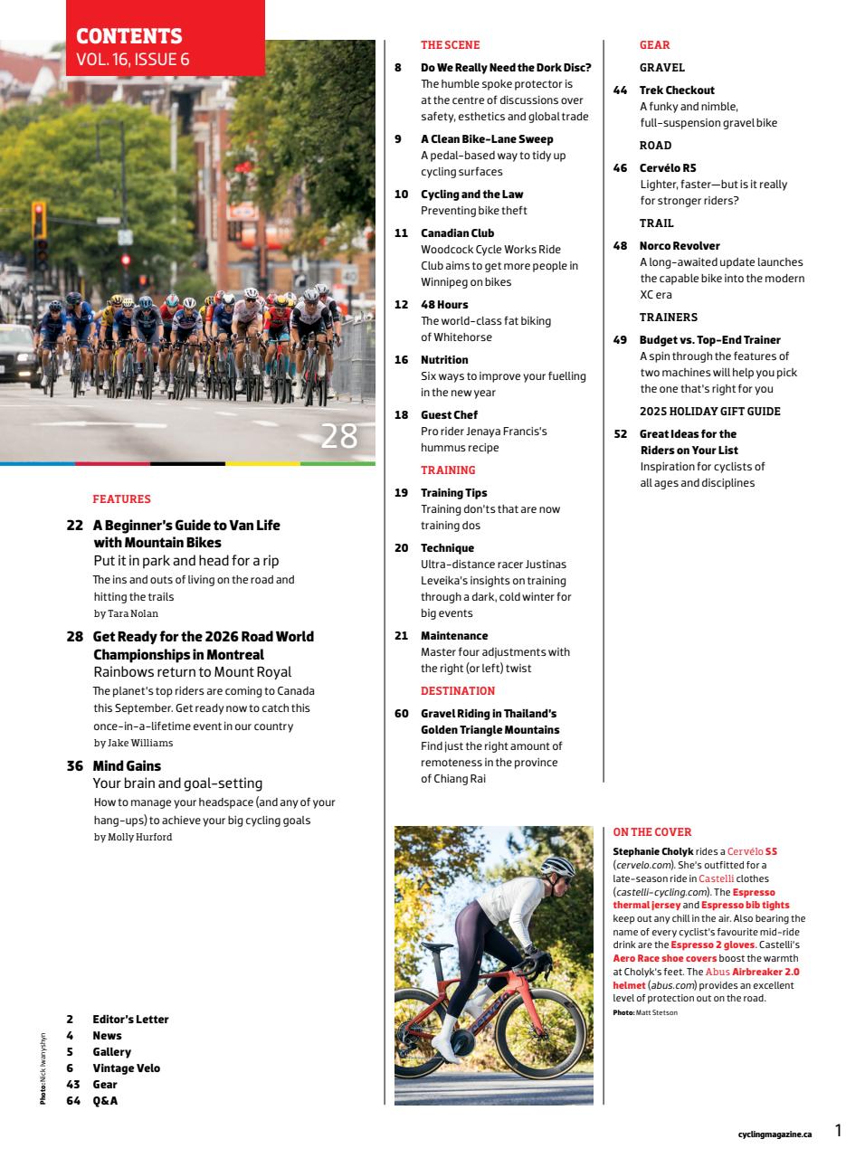 Canadian Cycling Magazine Preview Pages