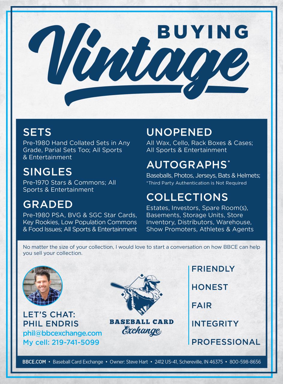 Beckett Vintage Collector Magazine Preview Pages