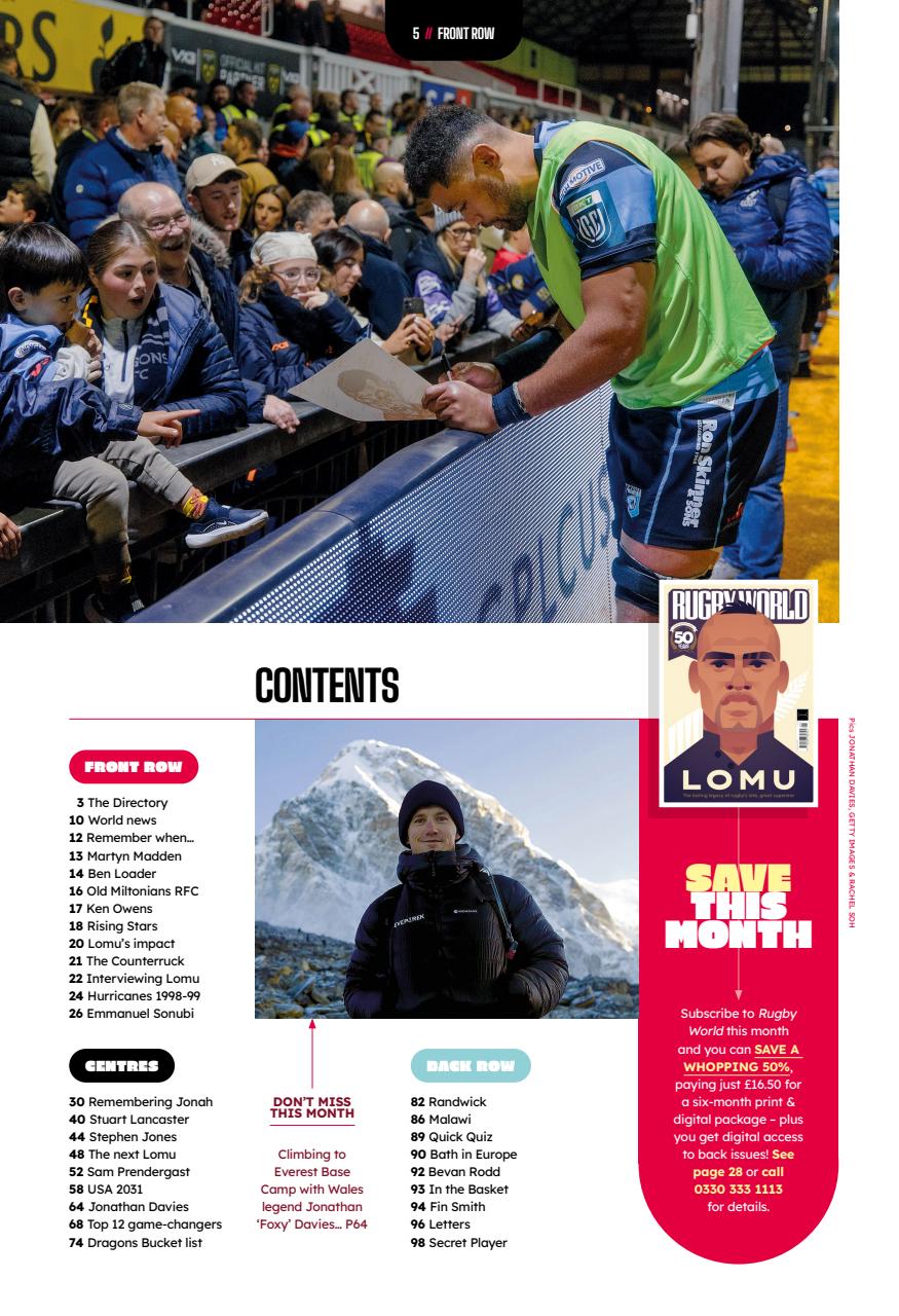 Rugby World Preview Pages
