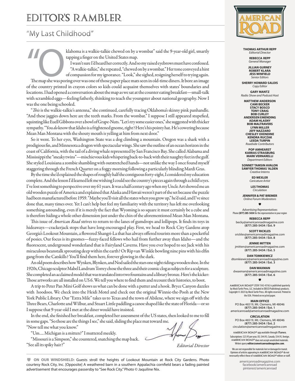 American Road Preview Pages