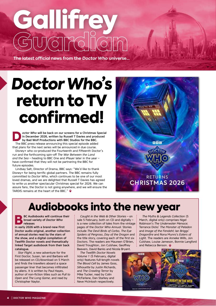 Doctor Who Magazine Preview Pages