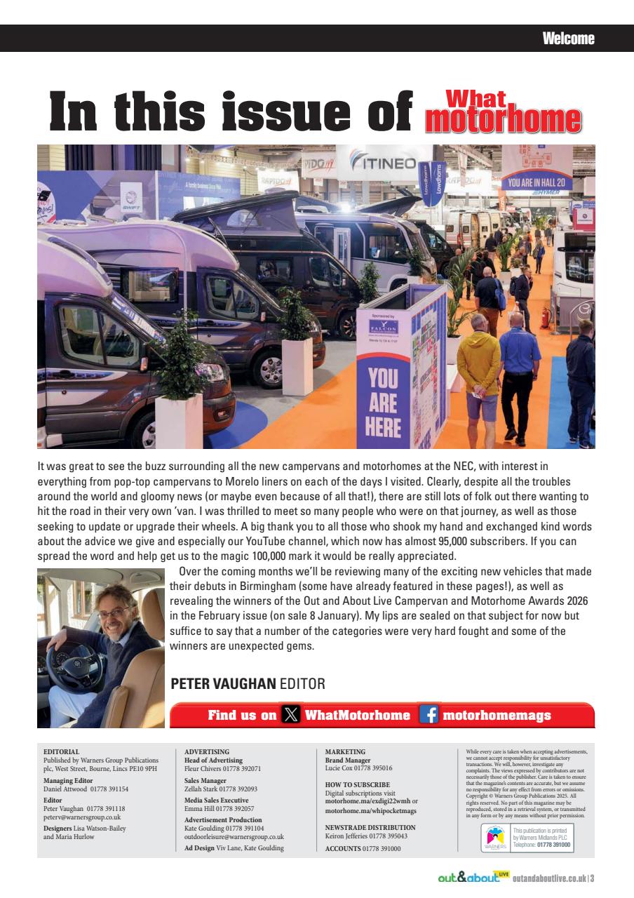 What Motorhome magazine Preview Pages