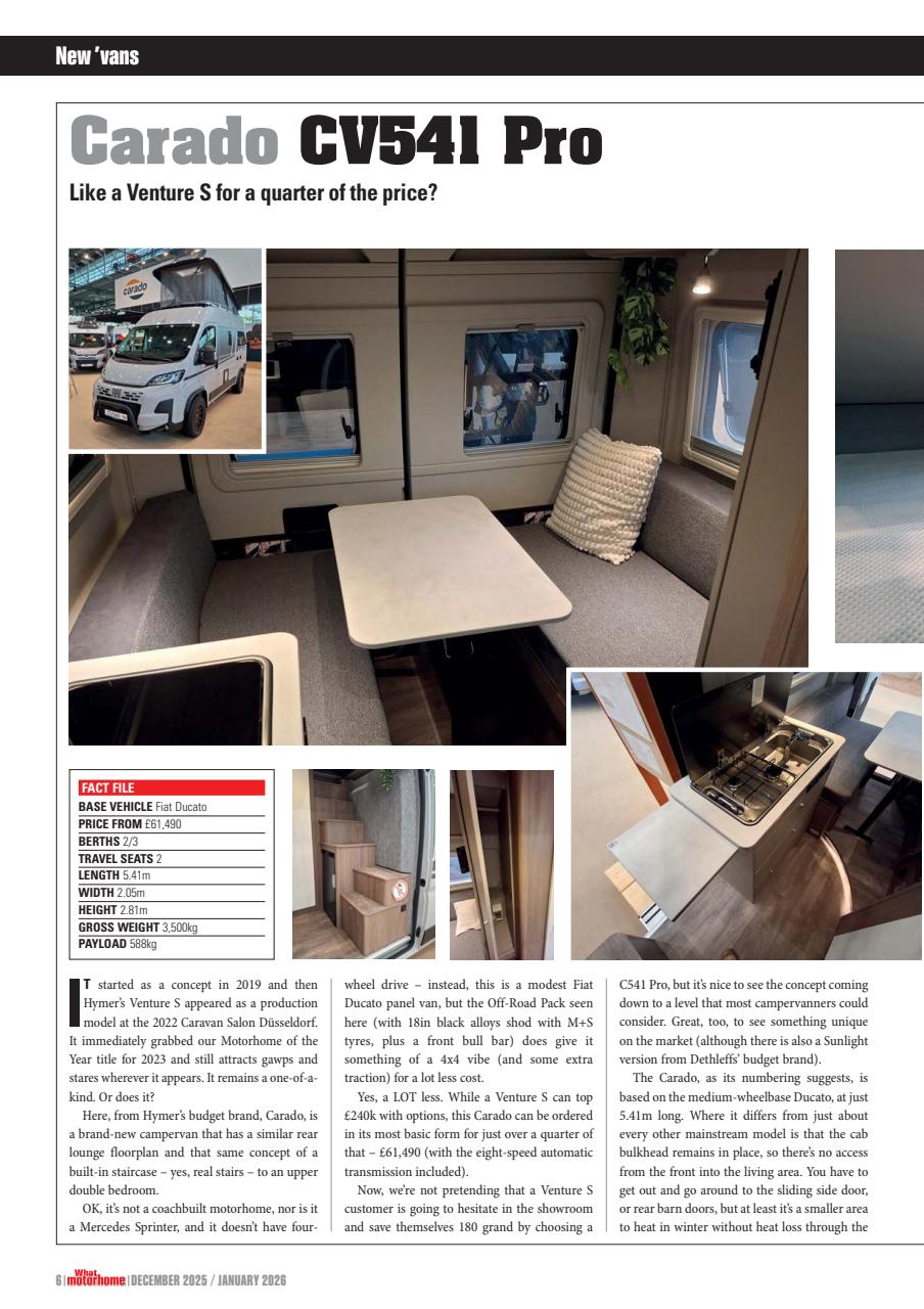 What Motorhome magazine Preview Pages