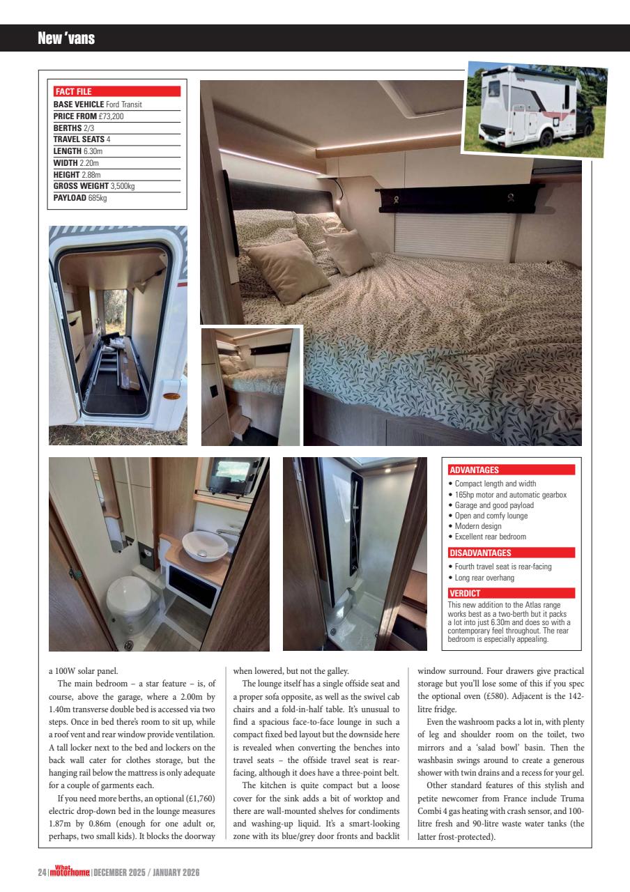 What Motorhome magazine Preview Pages