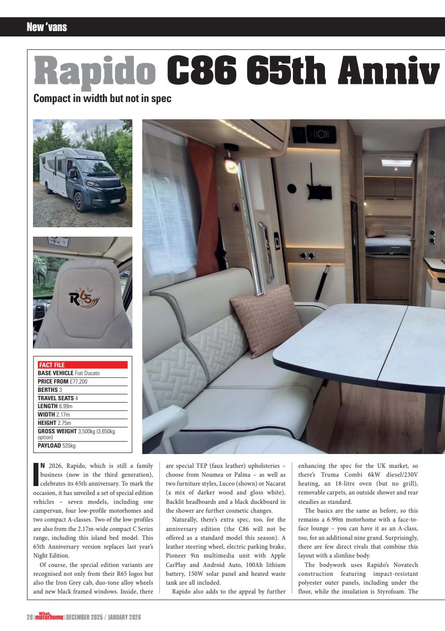 What Motorhome magazine Preview Pages