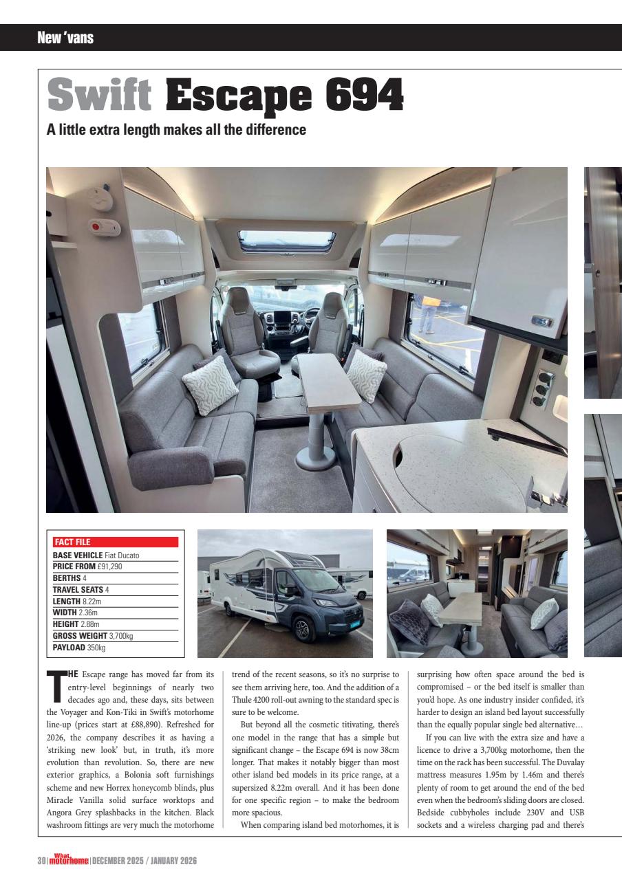 What Motorhome magazine Preview Pages