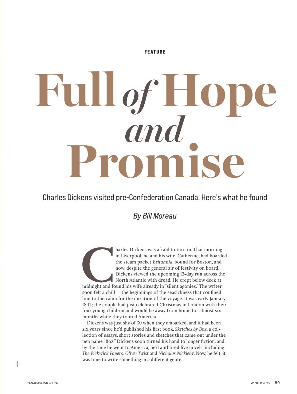 Canada's History Preview Pages