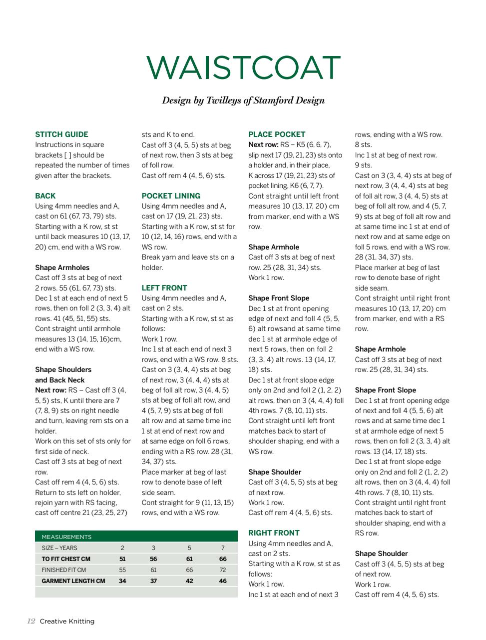 Creative Knitting Preview Pages