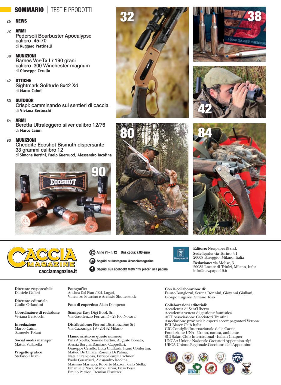 Caccia Magazine Preview Pages