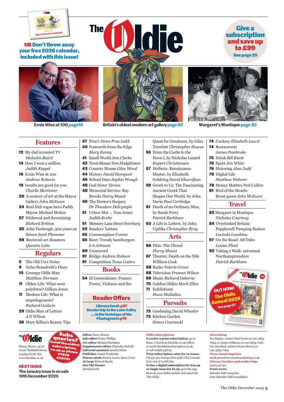 The Oldie Preview Pages