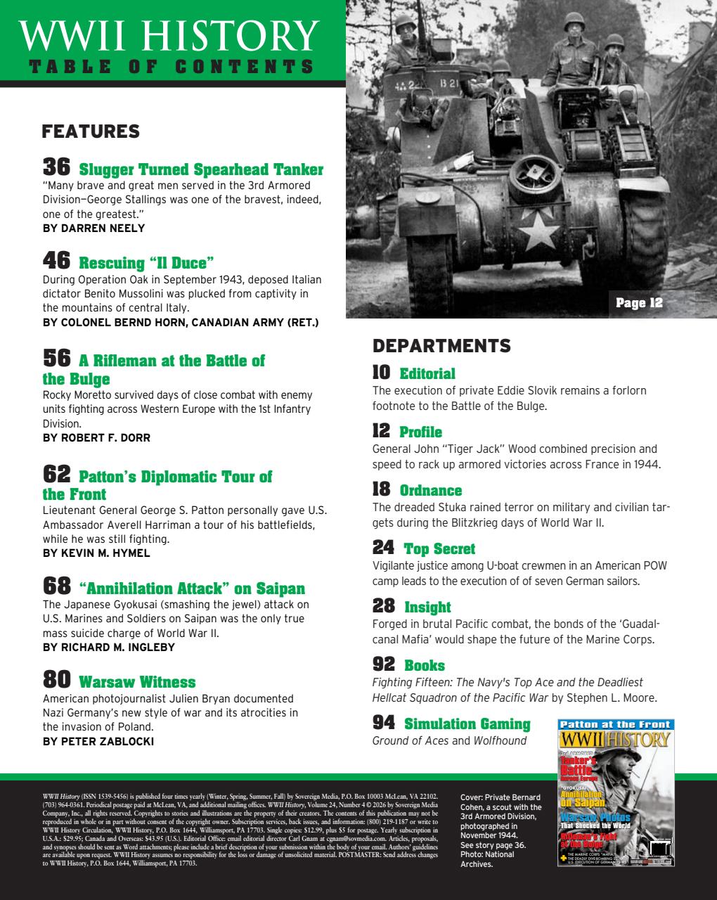 WW2 History Magazine Preview Pages