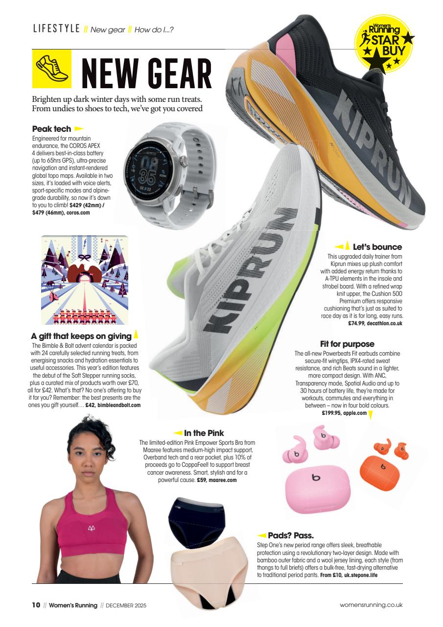 Women’s Running Preview Pages