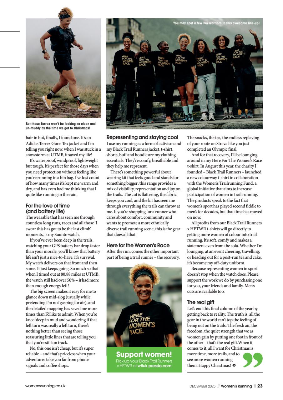 Women’s Running Preview Pages