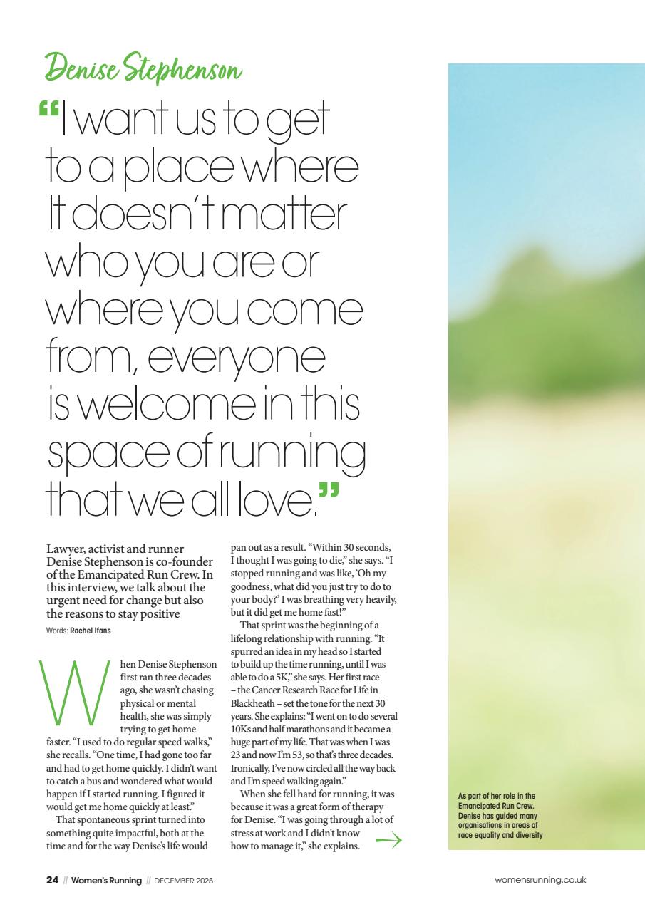 Women’s Running Preview Pages