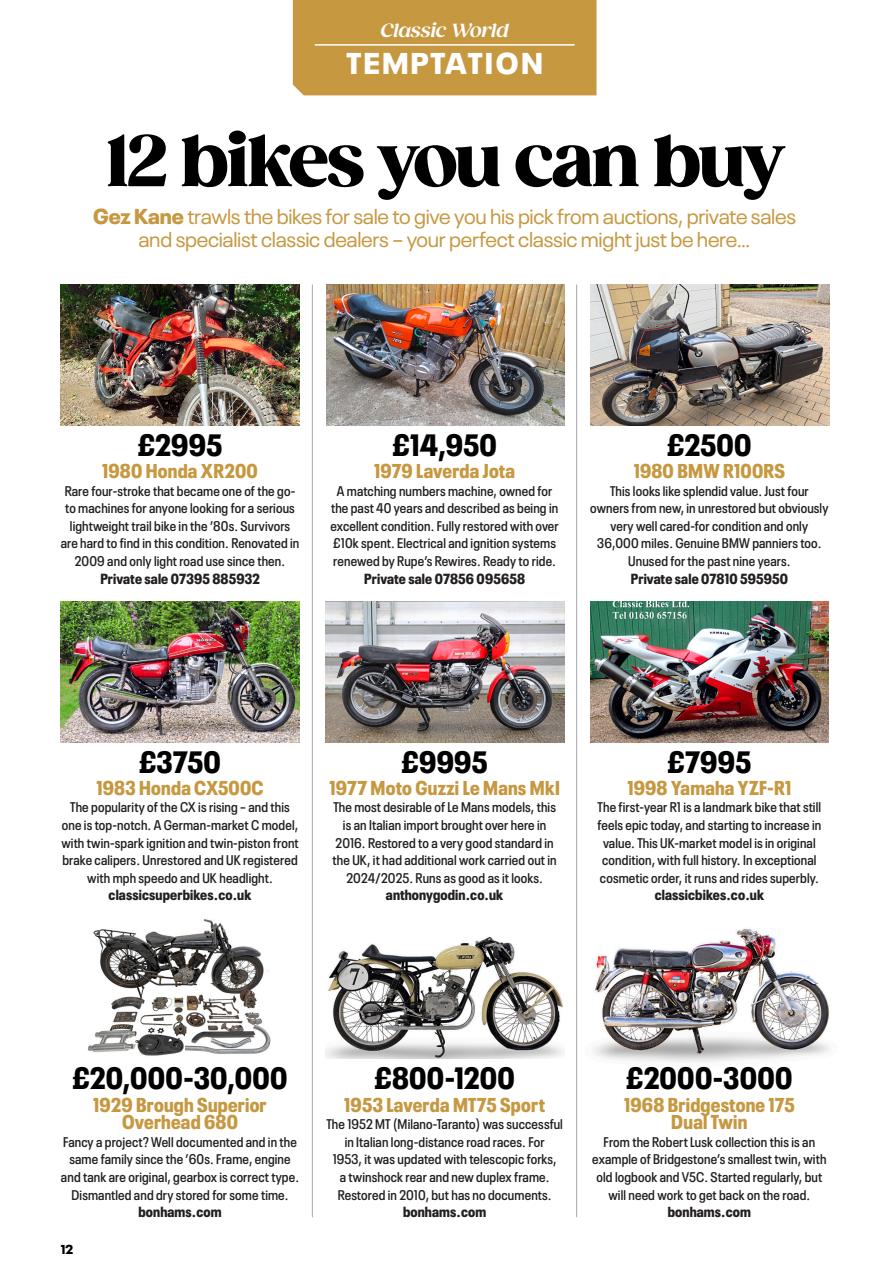 Classic Bike Preview Pages