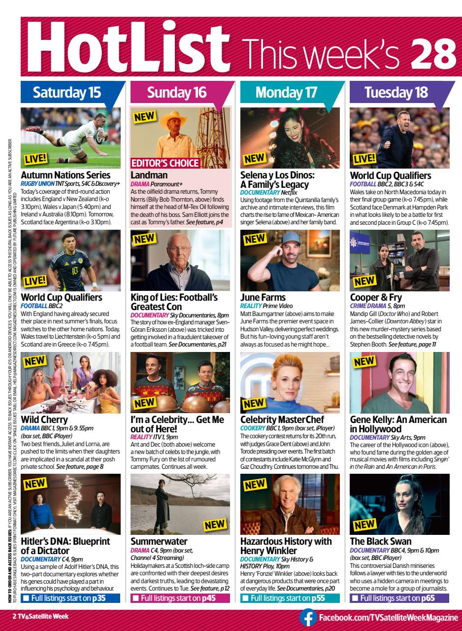 TV & Satellite Week Preview Pages