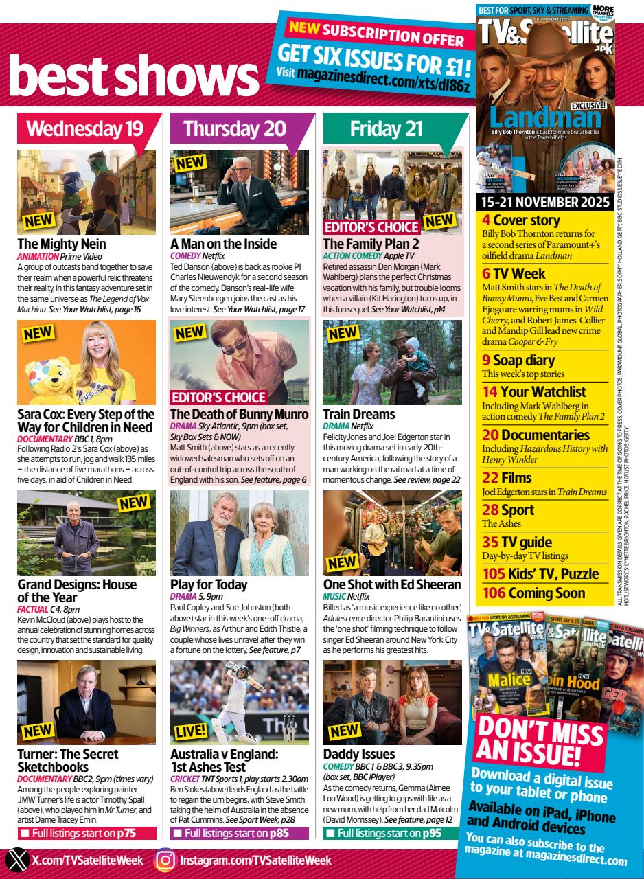 TV & Satellite Week Preview Pages