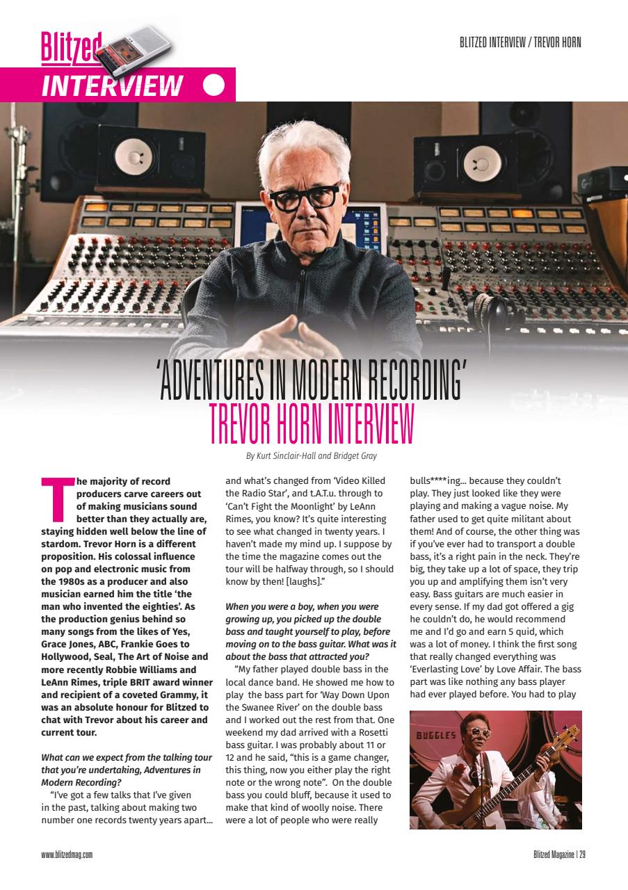 Blitzed Magazine Preview Pages