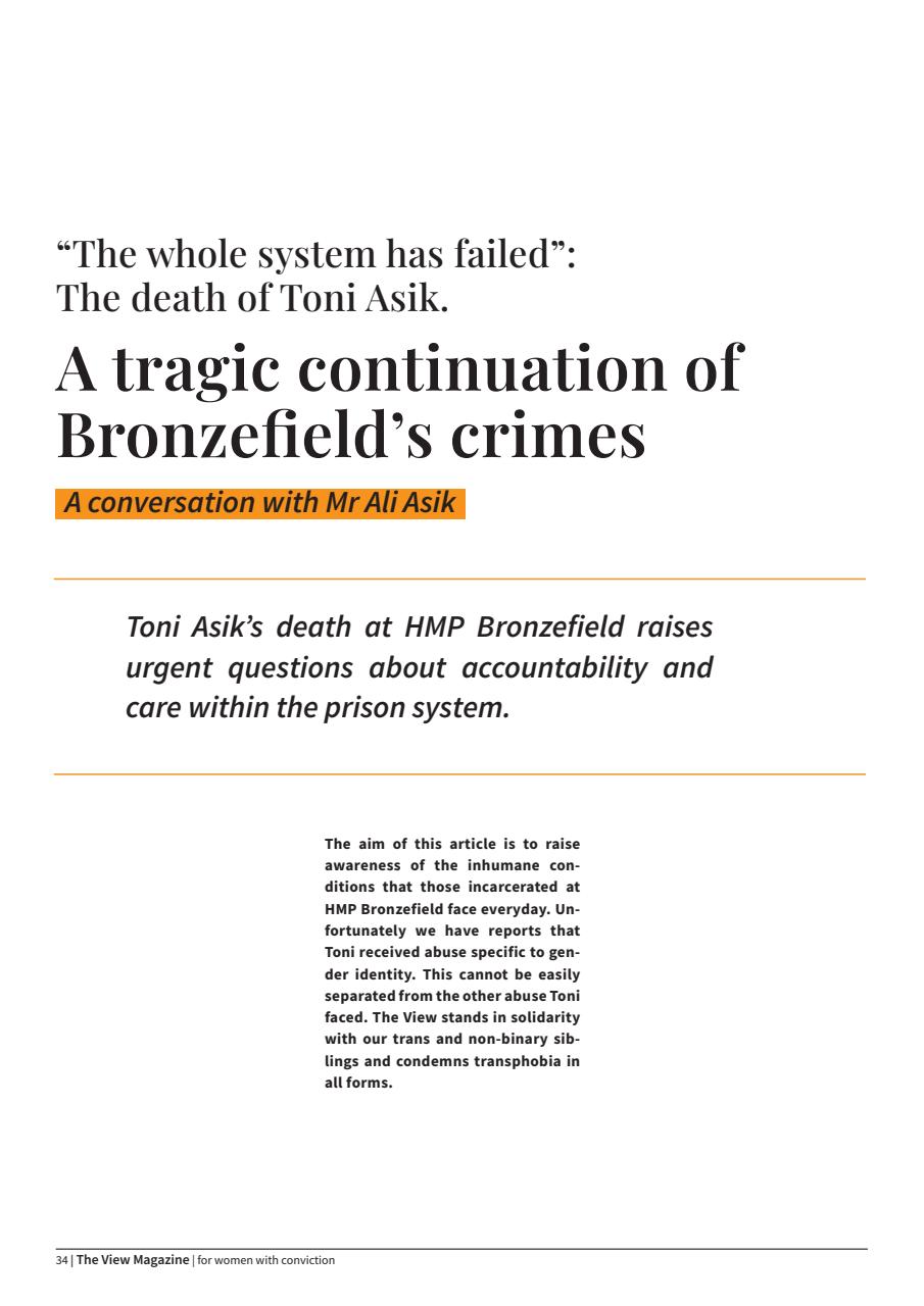 The View Magazine Preview Pages