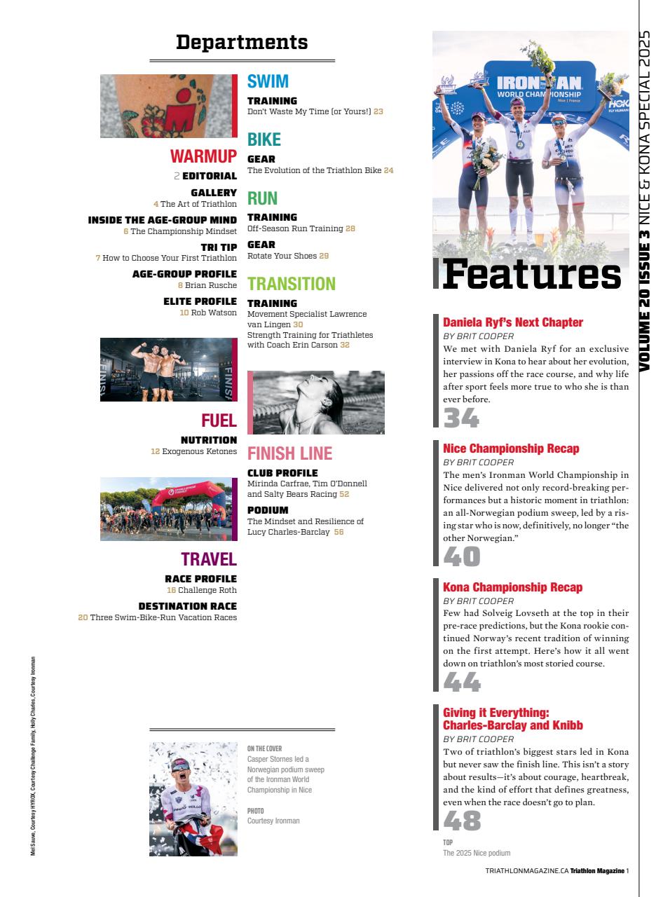 Triathlon Magazine Canada Preview Pages