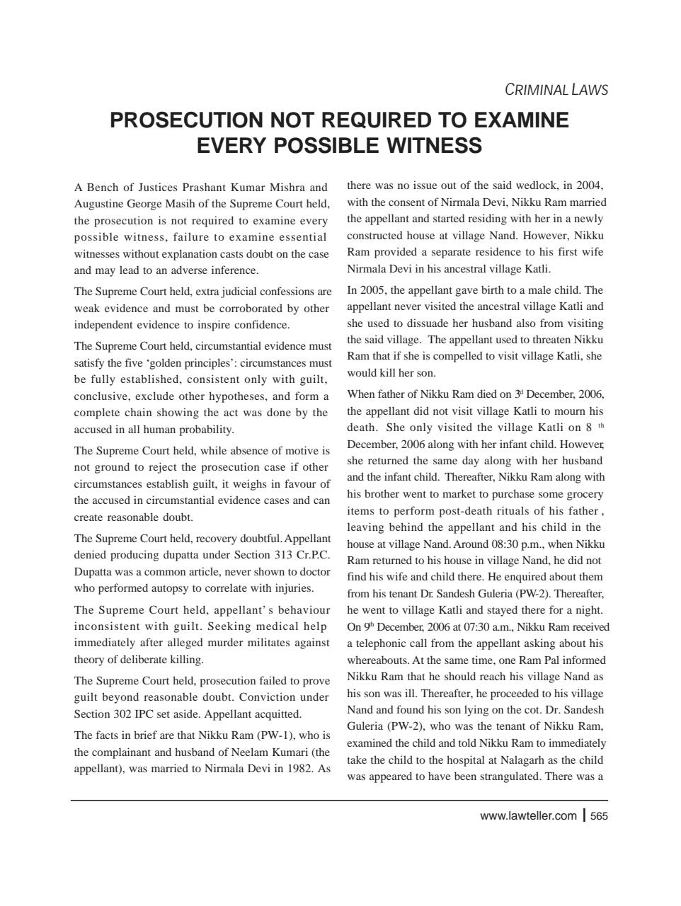 Lawteller – A Legal Awareness Magazine Preview Pages