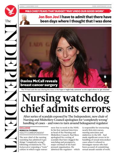The Independent Daily Edition Newspaper issue 