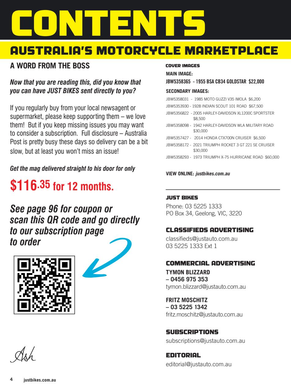 JUST BIKES Preview Pages