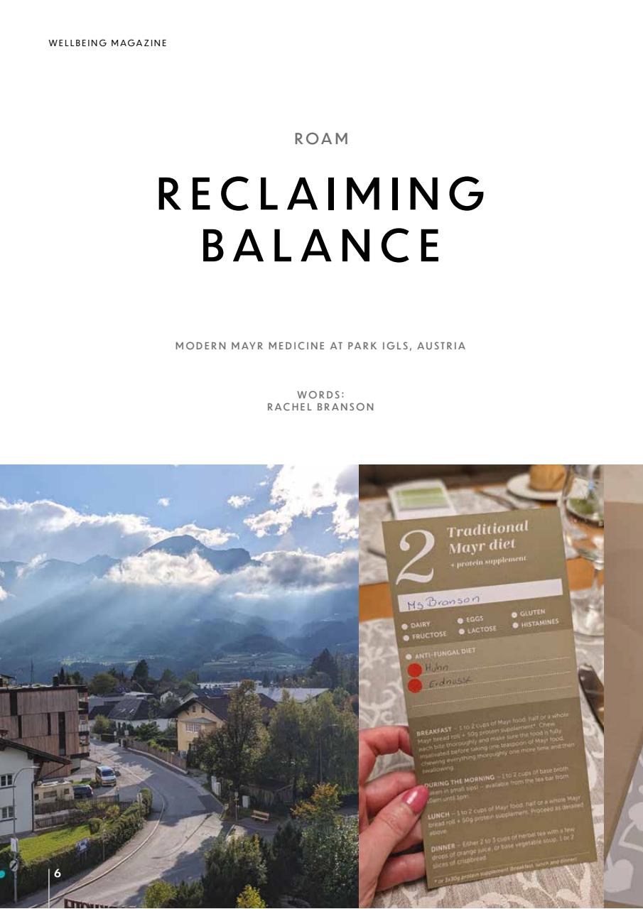 Wellbeing Magazine Preview Pages