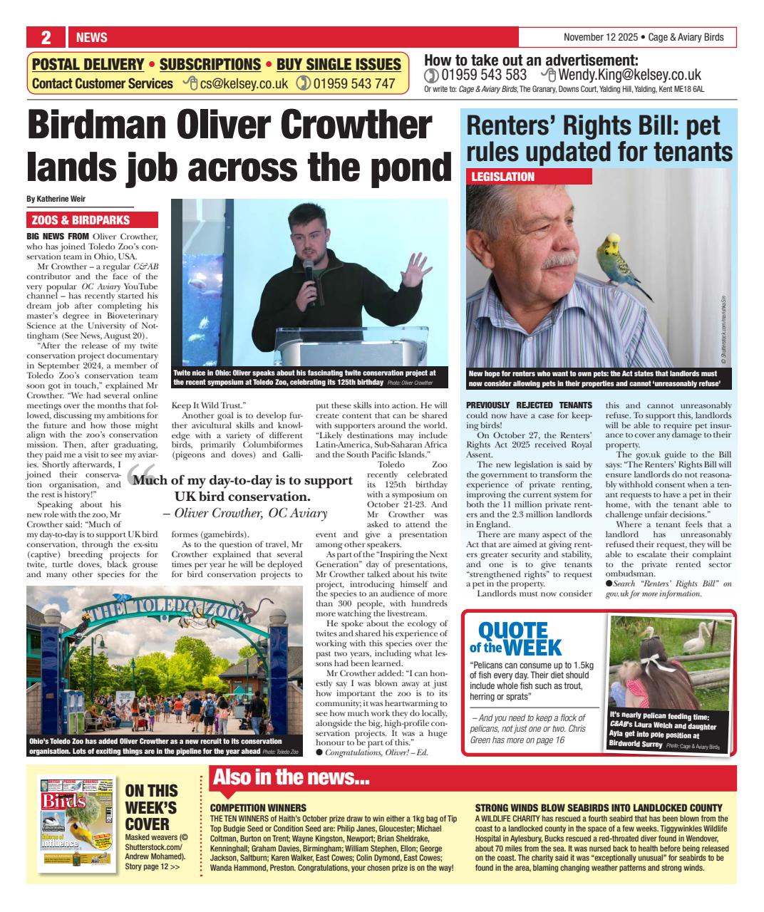 Cage & Aviary Birds Preview Pages