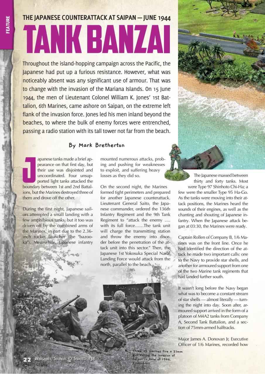 Wargames, Soldiers & Strategy Preview Pages