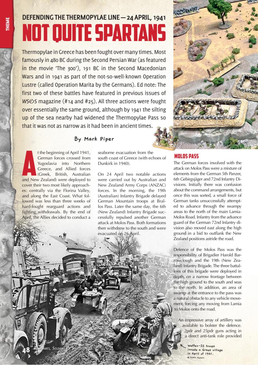 Wargames, Soldiers & Strategy Preview Pages