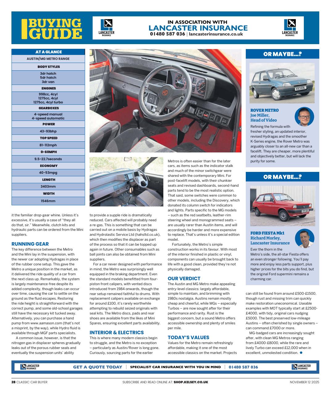 Classic Car Buyer Preview Pages