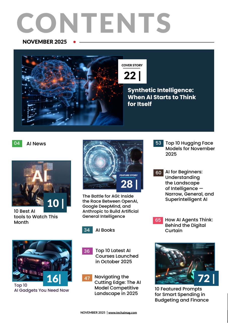Tech AI Magazine Preview Pages