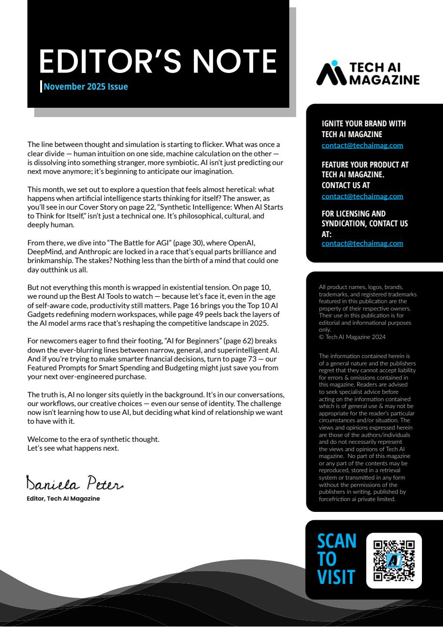 Tech AI Magazine Preview Pages