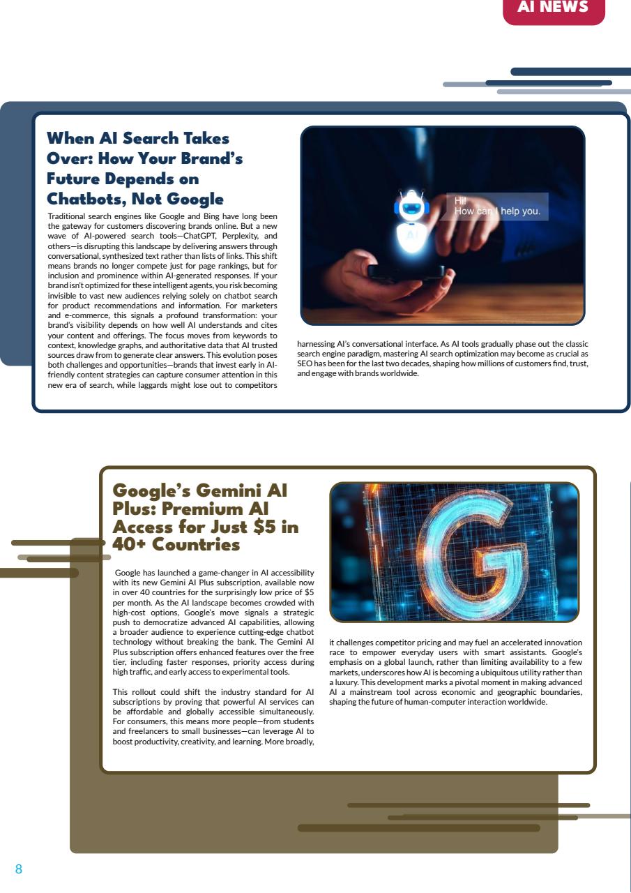 Tech AI Magazine Preview Pages